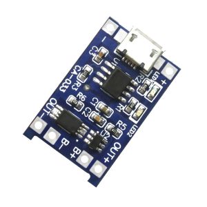 China CA-033 Lithium Ion Battery Charging Module 1A 18650 TP4056 Dual Functions on sale