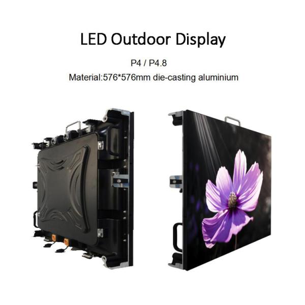 Lightweight P4 Outdoor Led Display , Square Led Display Long Life Span