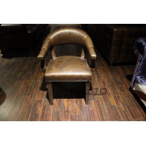 China luxury retro leather arm dining chair furniture,#K653 wholesale