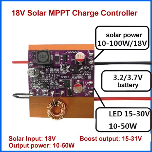 Standard Mounting Type Boost Driver Module for 18V Lithium Battery Solar Panel Controller