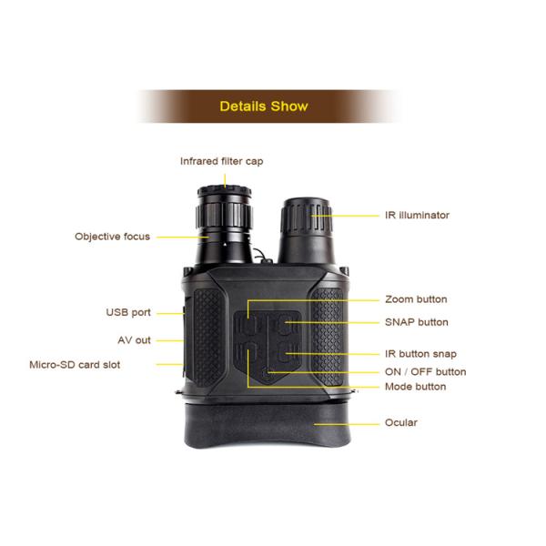 3.5-7x31 Weapon Infrared Night Vision Telescope With Digital Camera