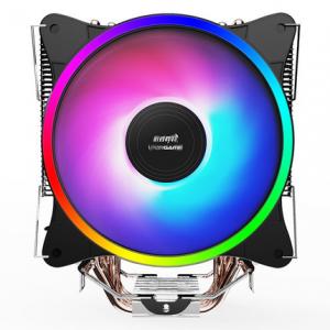 China RGB CPU Cooler High air flow  tower type CPU Cooler with 4 Heat Pipes for intel AMD wholesale