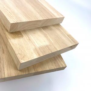 China Harmless Practical Rubber Wood Panel , Lightweight Finger Joint Rubber Board wholesale