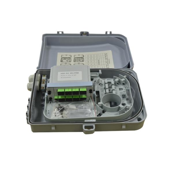 24 Core Cassette PLC Splitter Ftth Distribution Terminal Box ABS 8 Port