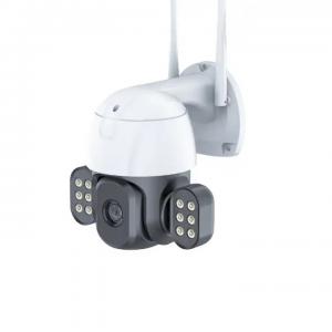 China Outdoor Wireless CCTV WiFi Security Camera , 5MP Floodlight Two Way Audio CCTV Camera wholesale