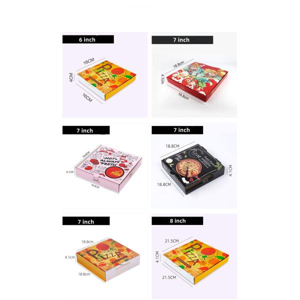 Custom Logo Bulk Rectangle Corrugated Cardboard Pizza Boxes 30 Inch Cajas White Kraft