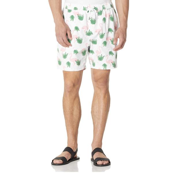 Quick Dry Polyester Men'S 7 Inch Inseam Swim Shorts Trunks With Pockets