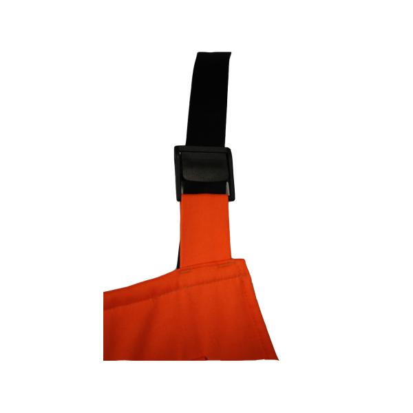 245 GSM CVC 55/45 Hi Vis Bib And Braces Overalls With 3M 9910 Silver Reflective Strips