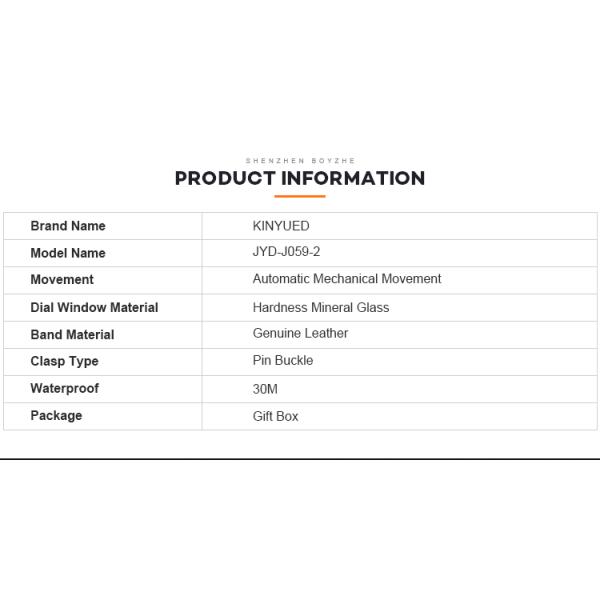 Black Genuine Leather Wrist Watch Hollow Out Dial Analog High Refraction