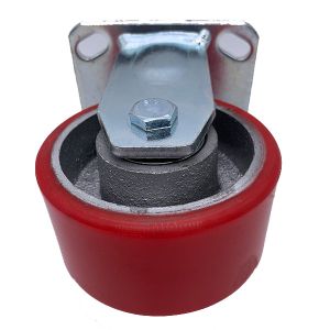 8 Inch Heavy Duty Polyurethane Plate Fixed Caster