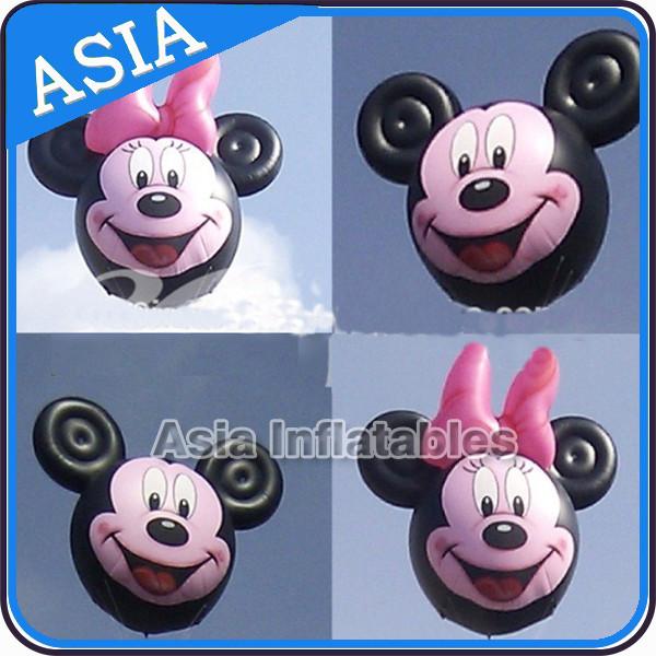 Quality Customized Helium Balloon Animal Shaped  , Cartoon Character Pink Pig Inflatable for sale
