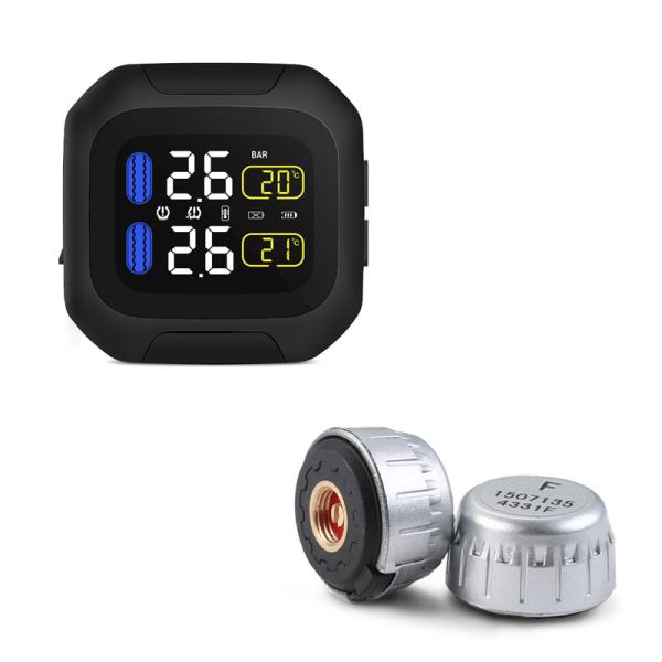 Global use Motorcycle Tire Pressure Monitoring System TPMS Sensors with External Sensor