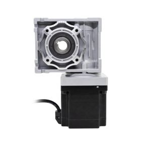 80mm Motor Length Hollow Single Shaft Nema 34 Stepper Motor Worm Gear Reducer