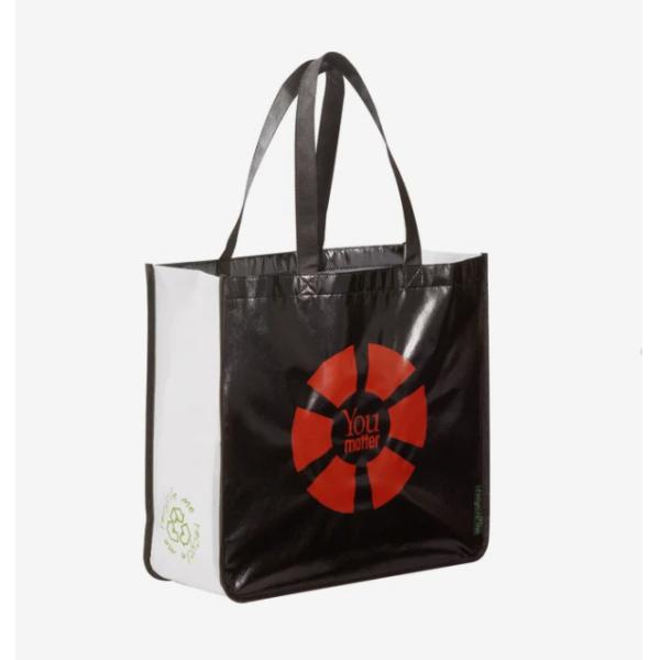 ODM Eco Non Woven Grocery Bags Lamination Tote With Full Color Printing