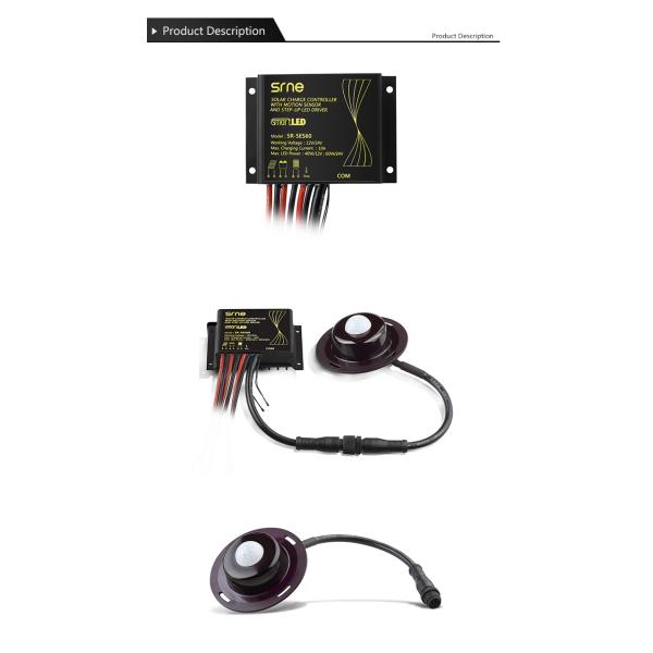 Solar Panel Battery Regulator Charge Controller 12v Light Integration Controller