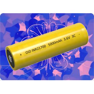 China 21700 5000mAh 15A Lithium Ion Battery with 800 Cycles wholesale