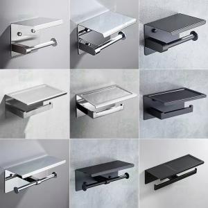 China 304 Stainless Steel Bathroom Roll Holder Wall Mount wholesale