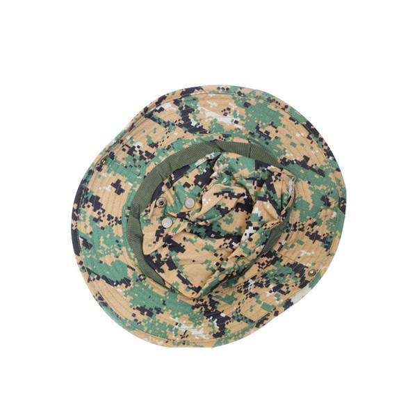 Polyester Cotton Fabric Mens Military Cap Fishing Hats With Adjustable Strap