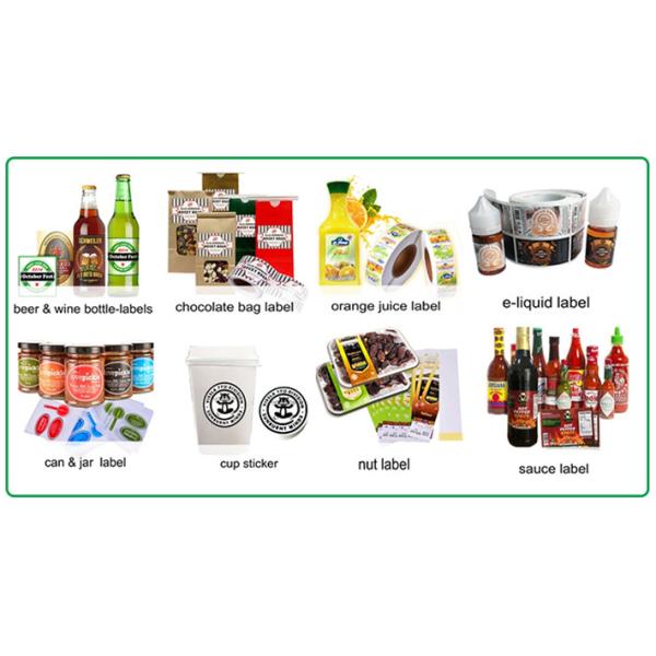 Custom printing glossy paper kiss cut label sheets for food packaging