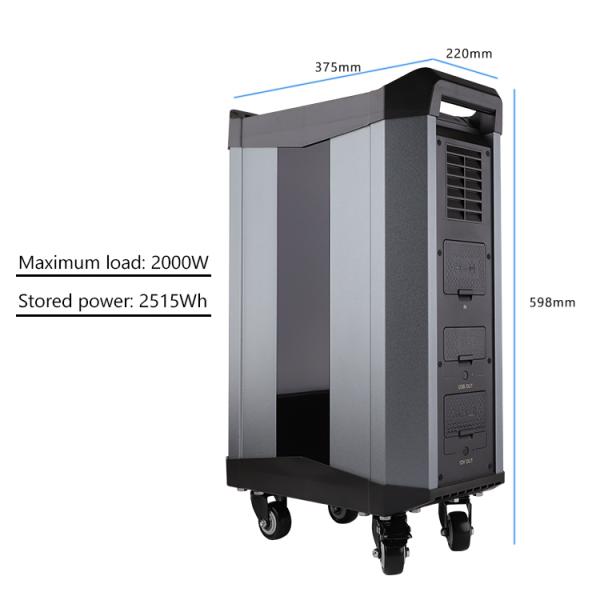 All-in-one Portable Energy Storage Max 2000w for Home Solar Storage Backup Off-grid Home Battery Station 2515Wh