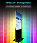 55 inch Portable Ultra Slim Double Sided Software Floor Stand LCD Digital