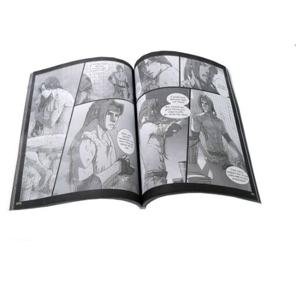 Glossy Finish Soft Cover Book Printing , English Comic Novel Printing Services