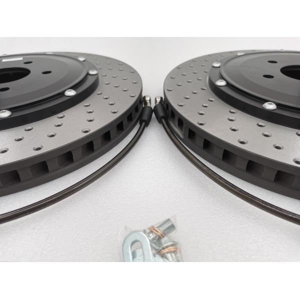 370*36mm Car Brake Disc Black Center Bell Brake Line Iron Bracket