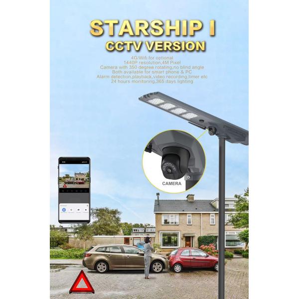 Remote Control Radar Sensor Integrated Solar Street Lights with 45pcs 5050 High Brightness LED Beads