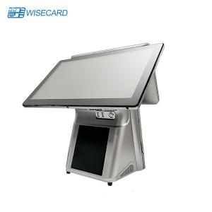 China 1024X768 Pixels Dual Screen POS Terminal RK3399 Restaurant Touch Screen Cash Register on sale