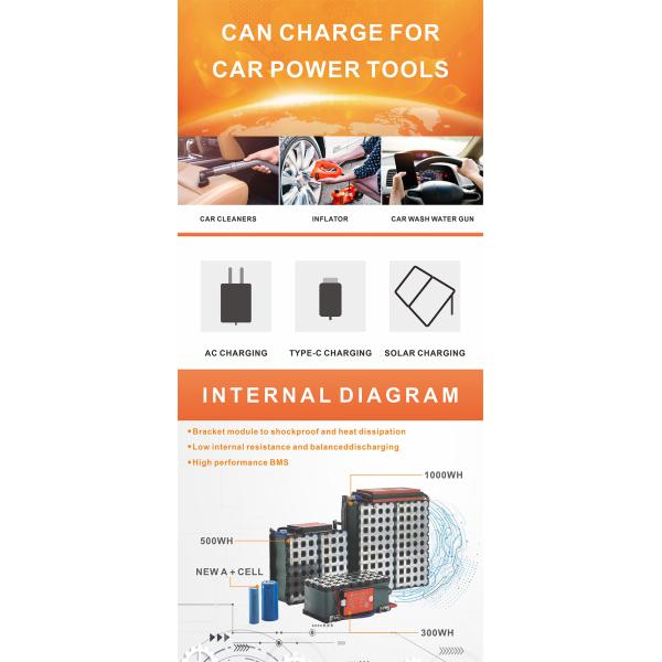25A Outdoor Portable Solar Power Generator 600W 120VAC