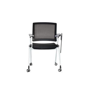 China Executive Mesh Back Foldable Training Office Chairs With Movable Wheels wholesale