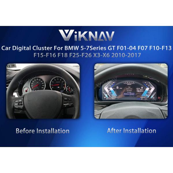 VIKNAV Car Digital Instrument Cluster For BMW 5-7Series GT F01-F04F10-F13 X3-X6 2010-2017
