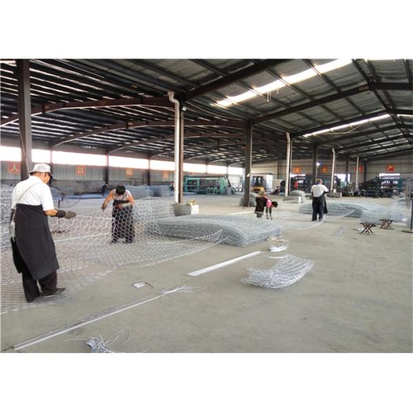 Galvanized Gabion Box 2.0-4.0mm Wire Double Twist Hexagonal Mesh