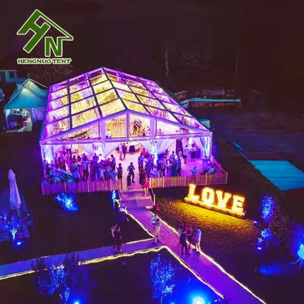Clear Transparent Party Tent Aluminum Alloy 6061-T6A Shaped Tent
