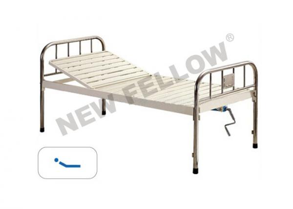 Quality Powder - coated Steel Manual home Medical Hospital Beds with Single - Crank for sale