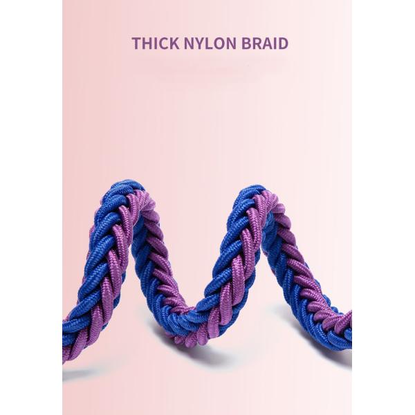 Premium Comfortable Woven Dog Collar And Leash Set With Anti Shock Design