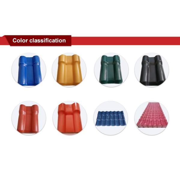 Fire and Water Resistance ASA Resin Roof Tile with Color Lasting 15 Years