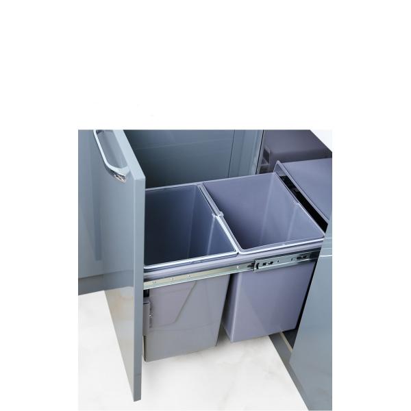 Pull Out Cabinet Rectangle Kitchen Waste Compost Bin Under Sink Waste Bin