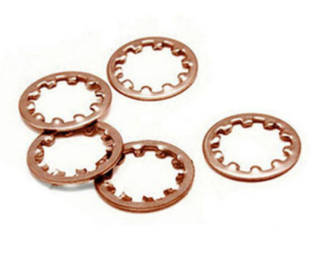 JIS Standard Star Lock Washer for Countersunk Style and Water Treatment in Copper Stainless Steel