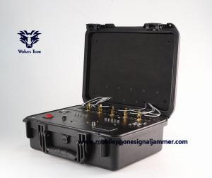 China Waterproof  Outdoor IED Bomb 9 - 12  channels  High power Mobile phone WIFI UHF VHF GPS Signal Jammer on sale