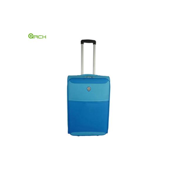 Economic 600D Polyester Trolley Case Soft Sided Luggage with in Line Wheels