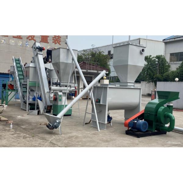 2 Tons/Hour Feed Pellet Production Line For Animal Poultry Feed