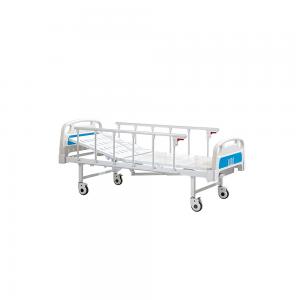 China Stainless Steel Frame  Simple Single Crank Manual Care Bed Manual Hospital Bed on sale