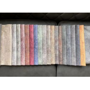 Printed Pattern Suede Sofa Fabric Woven 100 Polyester Suede Fabric