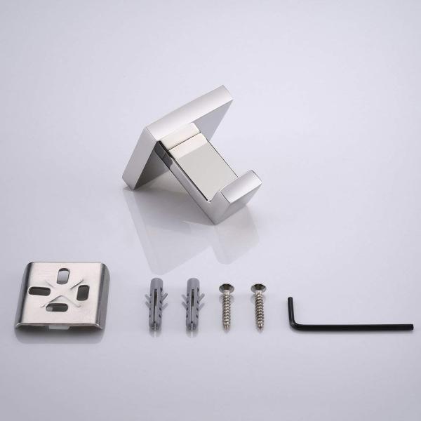 Bathroom Accessories Wall Mounted SUS304 Chrome Stainless Steel Towel/Robe rack