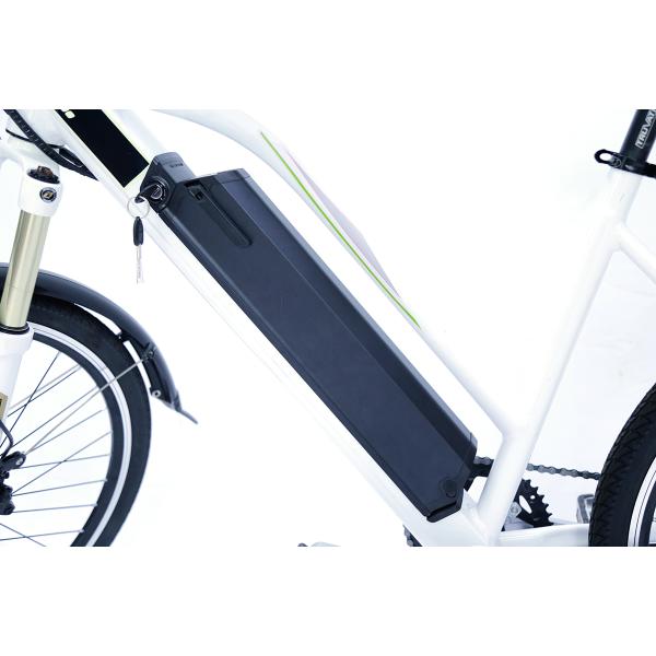 White Water Proof Electric City Bike With Fender,250w 36v, 7 speed , front suspemsion