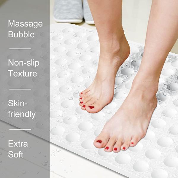 Anti Slip Bathtub Silicone Shower Mat Harmless Waterproof Durable