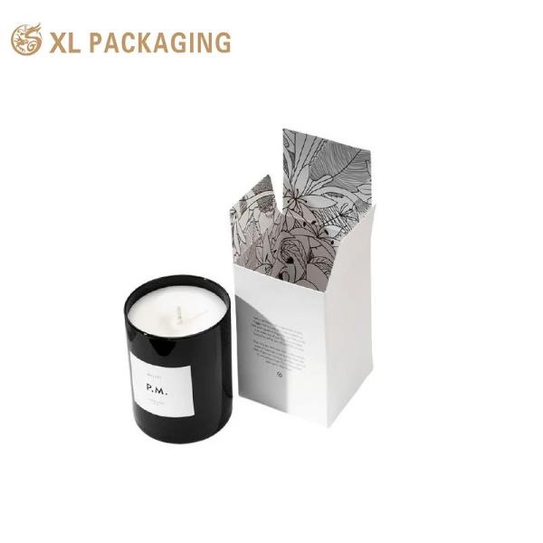Recyclable Full Color Printing Folding Paper Box Essential Oil Candle Gift Box Cardboard Candle Jar Packaging Box With Insert