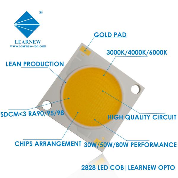 High CRI White light LED COB 25-80W 35-38V 1919 2828 Outdoor Indoor Lighting LED Chip