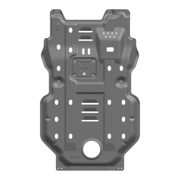 Fit for Toyota Prado LC150 OEM 3D Skid Plate for Fuel Tank Underbody Protection Armour